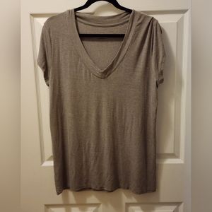 Merona Gray V-neck Top